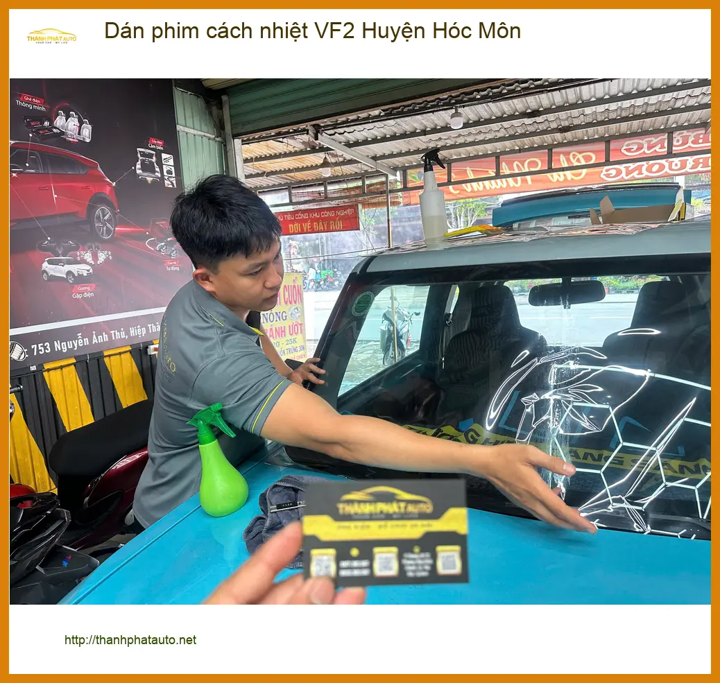 Địa Chỉ Dán Phim Cách Nhiệt Ô Tô phim cách nhiệt VF2 Huyện Hóc Môn - Giá Tốt TPHCM ảnh thực tế 3