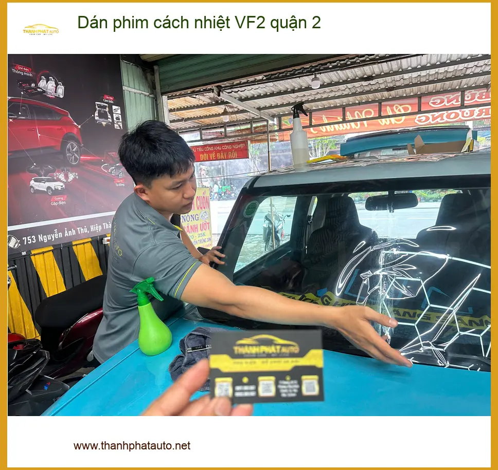 Nơi Dán Phim Cách Nhiệt Ô Tô phim cách nhiệt VF2 quận 2 - Giá Tốt TPHCM ảnh thực tế 2