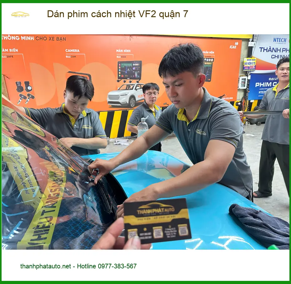 Trung Tâm Dán Phim Cách Nhiệt Ô Tô phim cách nhiệt VF2 quận 7 - Giá Tốt TPHCM ảnh thực tế 2