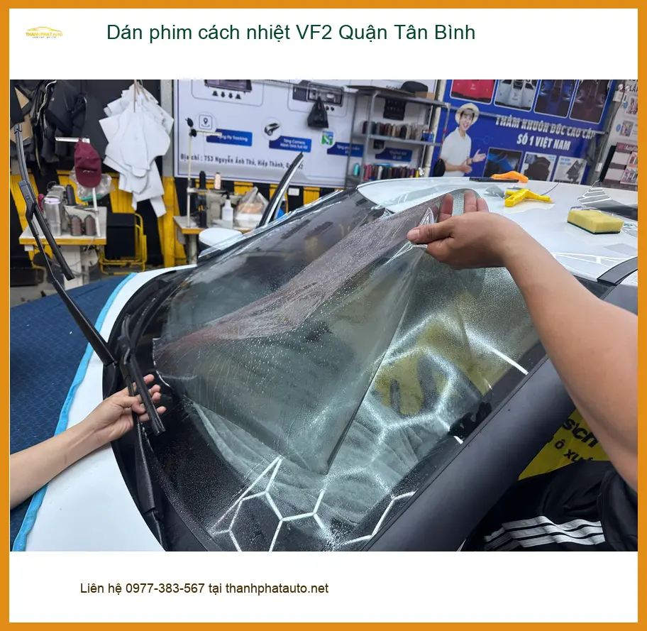 Nơi Dán Phim Cách Nhiệt Ô Tô VF2 Quận Tân Bình - Giá Tốt TPHCM ảnh thực tế 2
