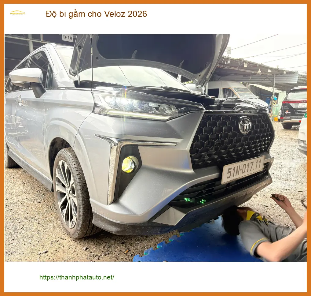 Anh Trường độ bi gầm Veloz 2026 tại Quận Thủ Đức để tăng cường ánh sáng ảnh thực tế 3