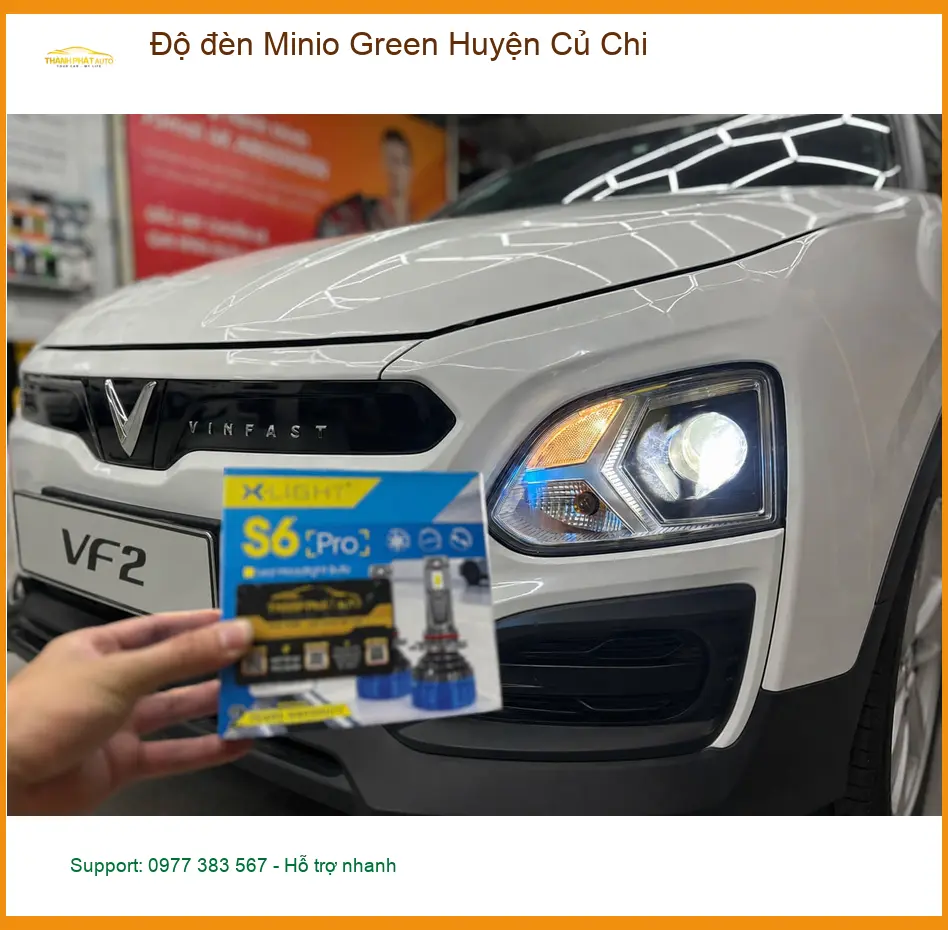 Trung Tâm Độ Đèn Ô Tô đèn Minio Green Huyện Củ Chi - Lắp Đặt Uy Tín TPHCM ảnh thực tế 2