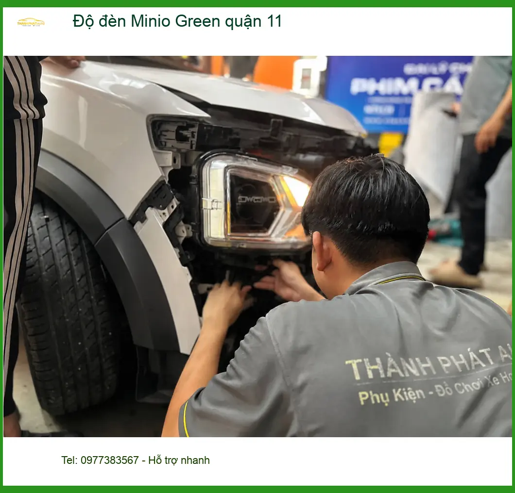 Nơi Gắn Độ Đèn Ô Tô đèn Minio Green quận 11 - Giá Tốt TPHCM ảnh thực tế 3