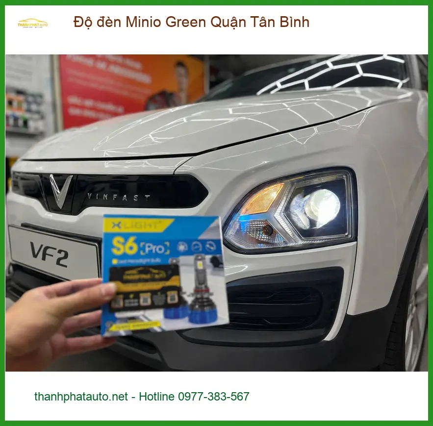 Địa Chỉ Độ Đèn Ô Tô đèn Minio Green Quận Tân Bình - Lắp Đặt Uy Tín TPHCM