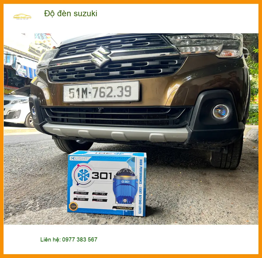 Anh Khải độ đèn Suzuki XL7 tại Quận Thủ Đức để tăng cường độ sáng