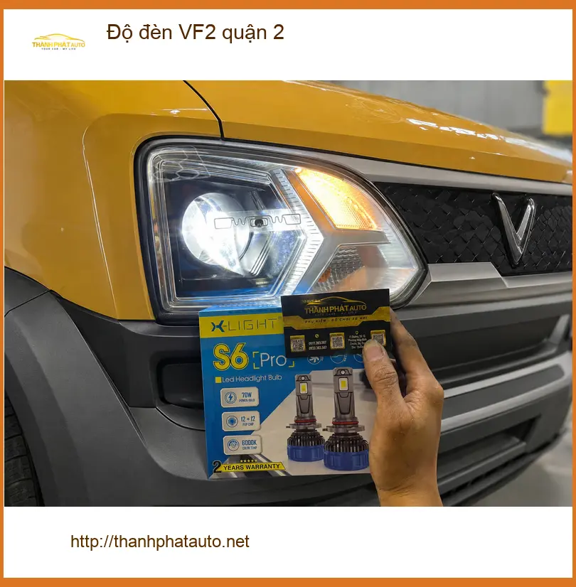 Trung Tâm Nâng Cấp Đèn Ô Tô đèn VF2 tại Quận 2 - Thi Công Chuyên Nghiệp ảnh thực tế 3