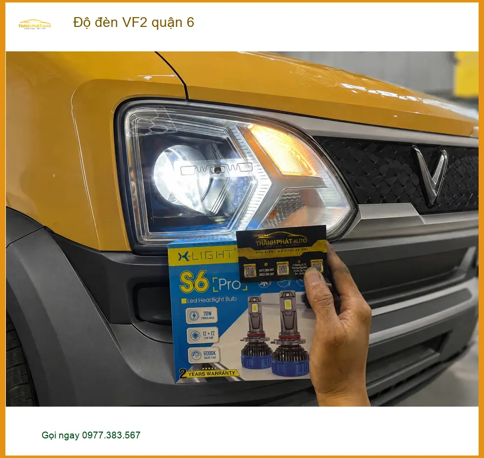 Trung Tâm Nâng Cấp Độ Đèn Ô Tô đèn VF2 quận 6 - Nâng Cấp Chính Hãng ảnh thực tế 2