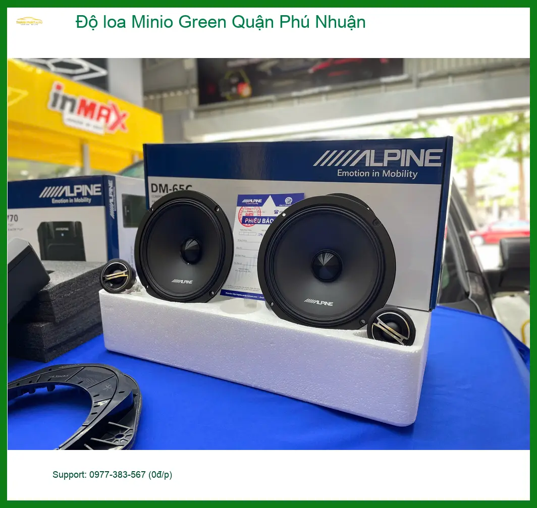 Trung Tâm Độ Loa Ô Tô loa Minio Green Quận Phú Nhuận - Nâng Cấp Chính Hãng ảnh thực tế 3