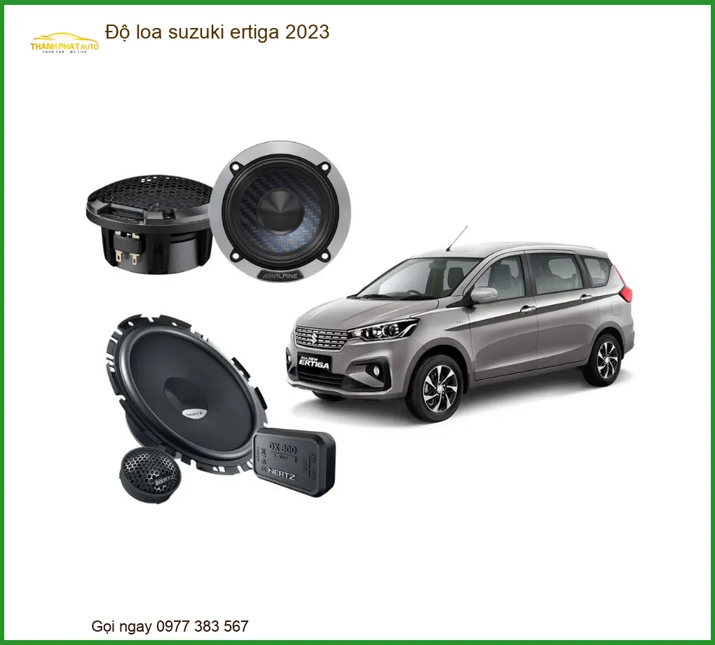 Độ loa Suzuki Ertiga 2023 - Trung Tâm Nâng Cấp Chính Hãng TPHCM