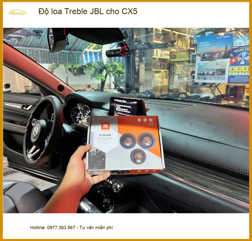 Anh Trọng độ loa Treble JBL cho CX5 Thủ Đức, muốn âm thanh sống động ảnh thực tế 3