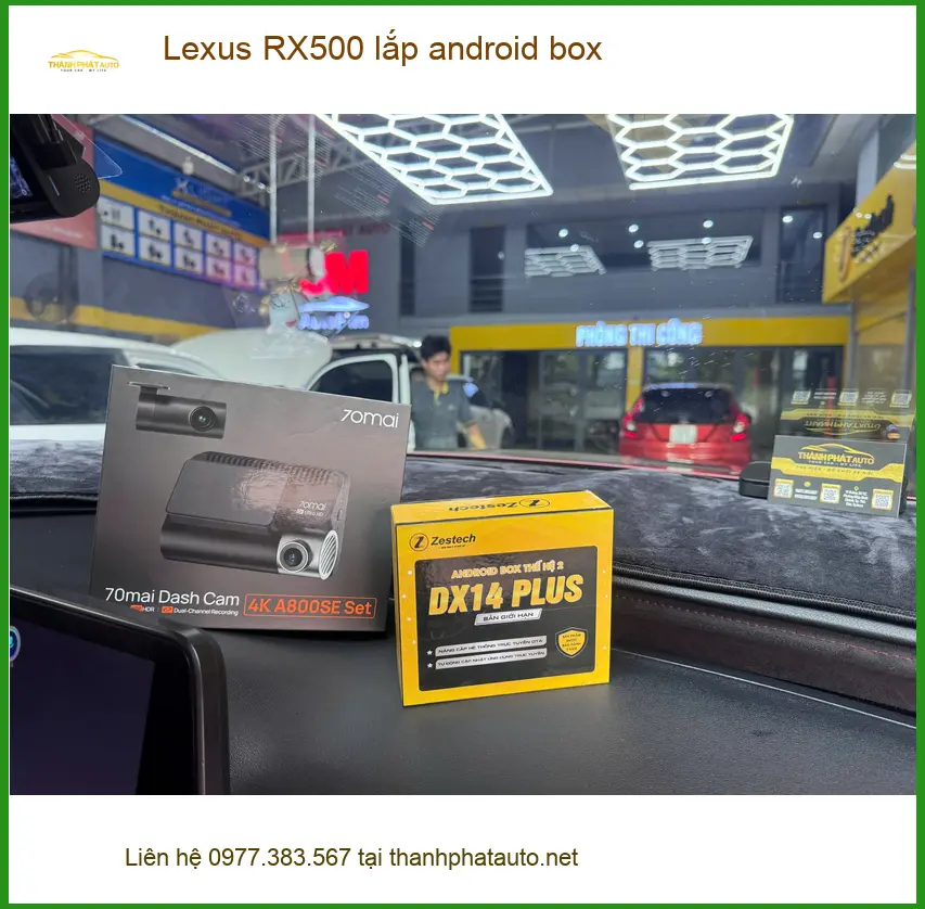 Anh Tùng lắp Android Box cho Lexus RX500 ở Quận 9 để giải trí cho con nhỏ ảnh thực tế 3