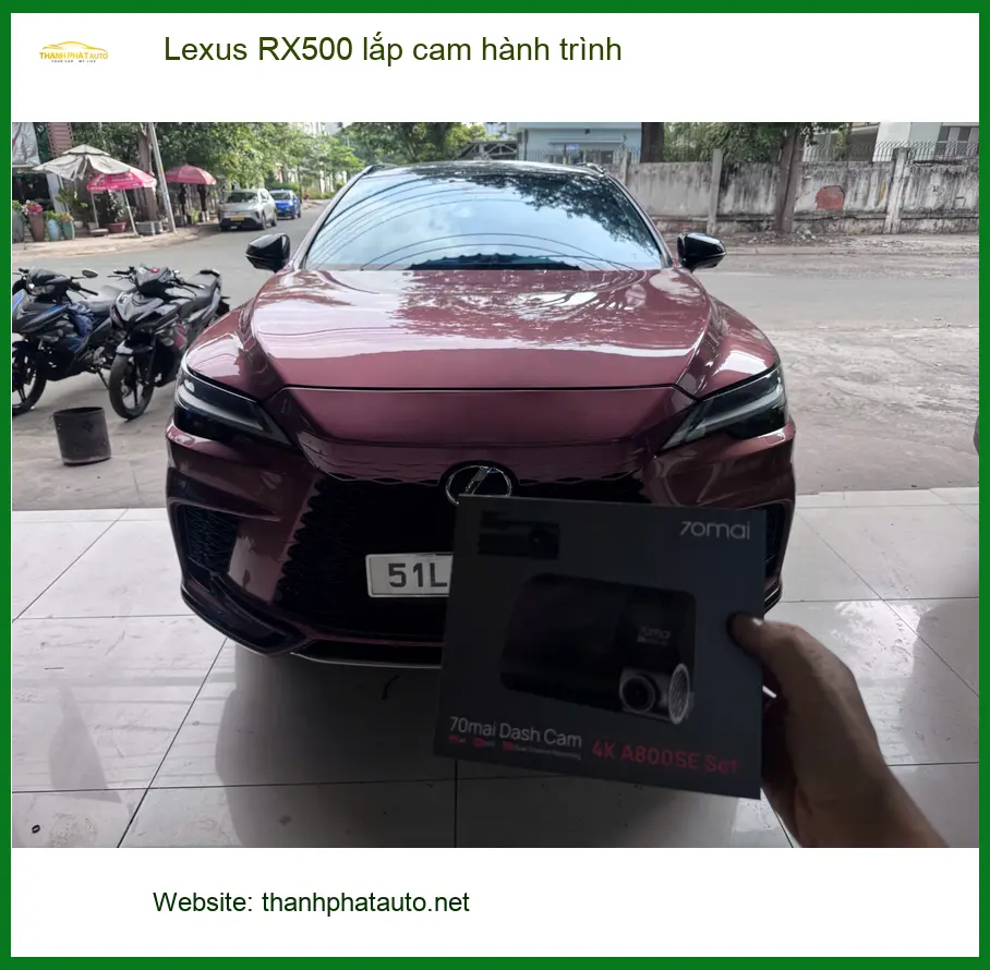 Anh Tùng lắp cam hành trình Lexus RX500 tại Quận 9, đảm bảo chất lượng