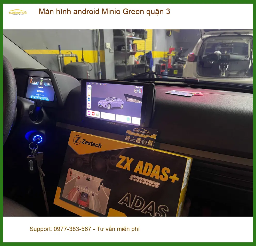Nơi Lắp Màn Hình Android Ô Tô hình android Minio Green quận 3 - Giá Tốt TPHCM ảnh thực tế 3