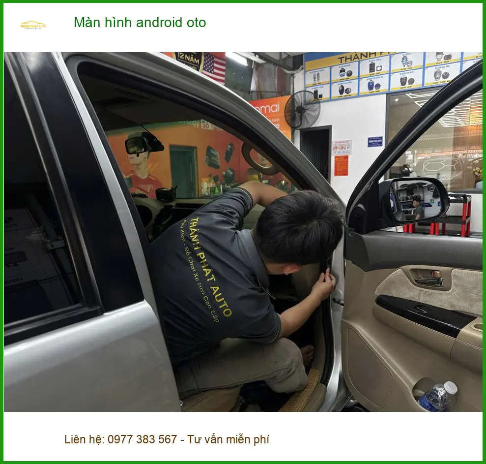 Anh Quang lắp màn hình android oto cho Hyundai Accent tại Quận 12 để giải trí tiện lợi hơn
