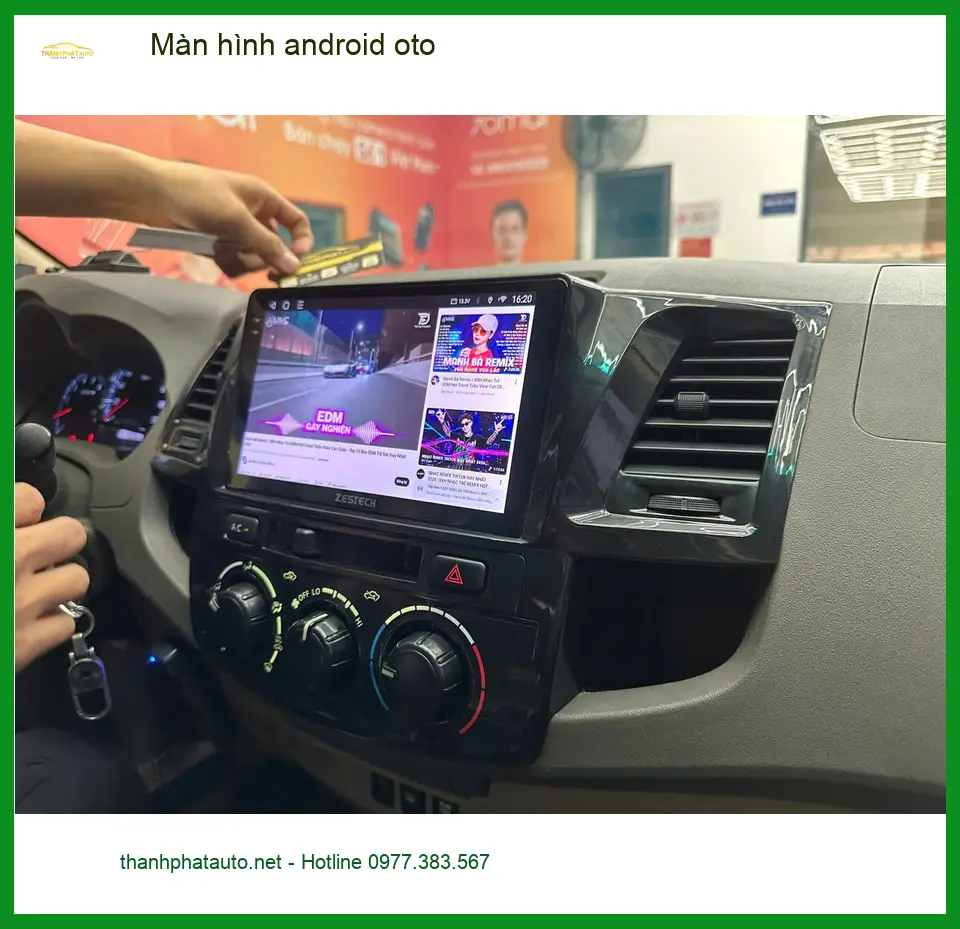 Anh Quang lắp màn hình android oto cho Hyundai Accent tại Quận 12 để giải trí tiện lợi hơn ảnh thực tế 2