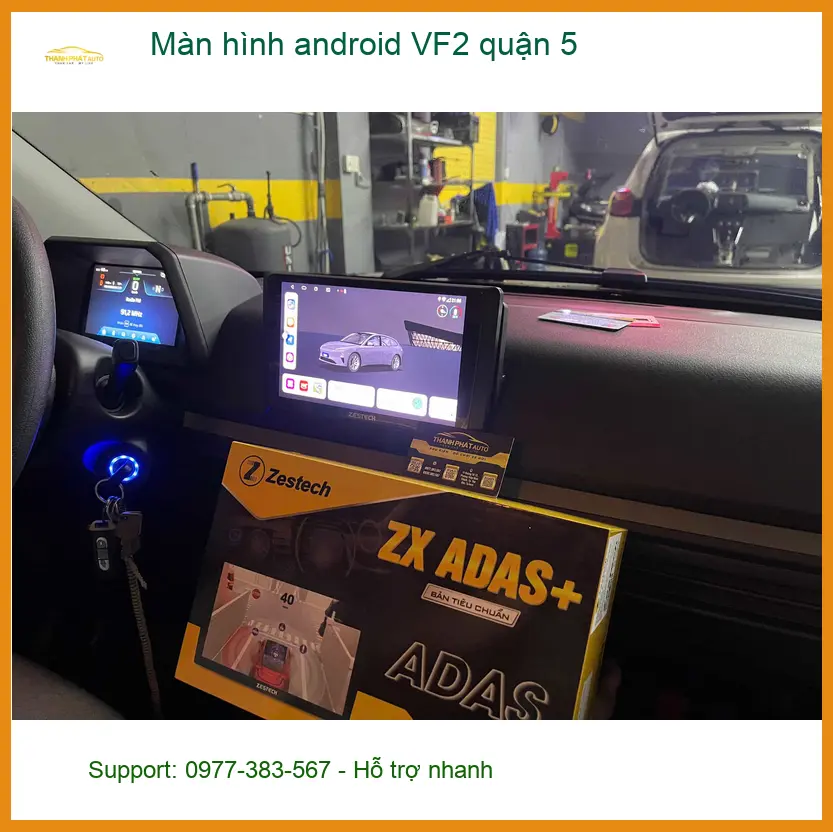Nơi Gắn Màn Hình Android Ô Tô hình android VF2 quận 5 - Giá Tốt TPHCM ảnh thực tế 3