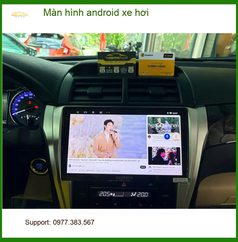 Anh Khang lắp màn hình android xe hơi cho Honda CRV tại Quận Thủ Đức ảnh thực tế 2
