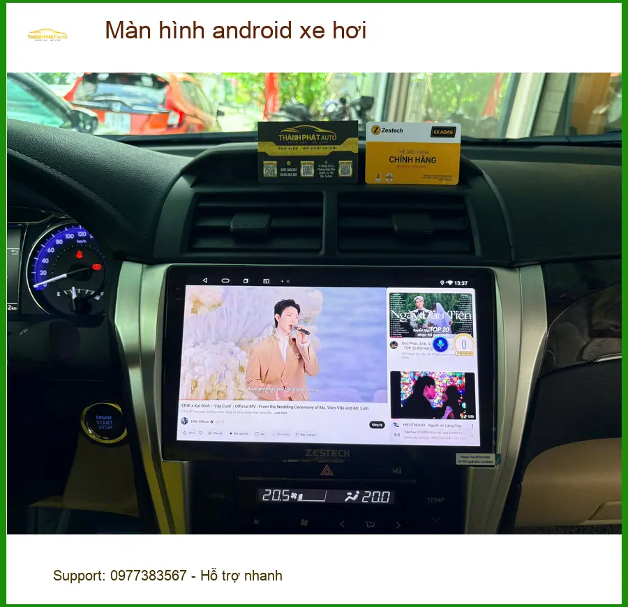 Anh Khang lắp màn hình android xe hơi cho Honda CRV tại Quận Thủ Đức ảnh thực tế 4
