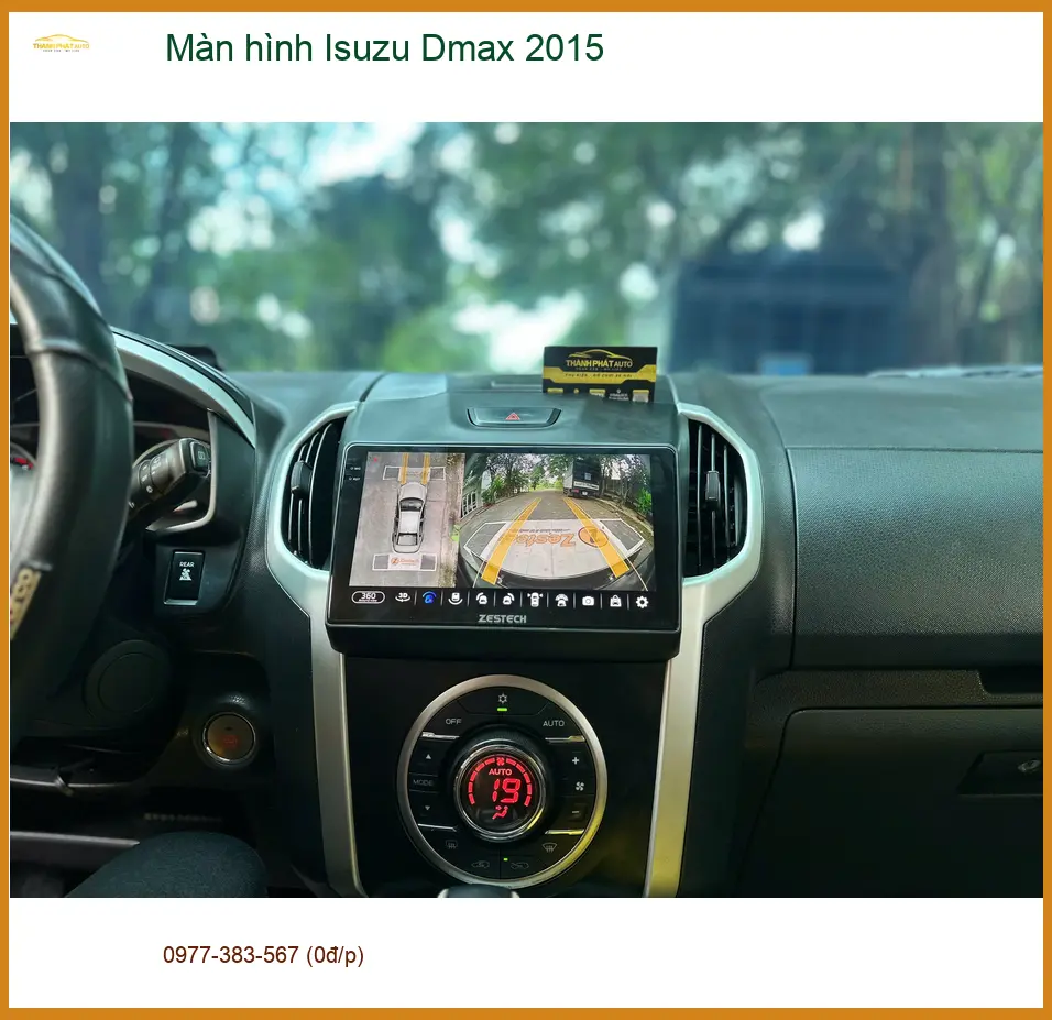 Anh Phong nâng cấp màn hình Isuzu Dmax 2015 tại Quận 9 vì màn hình cũ bị giật lag ảnh thực tế 3