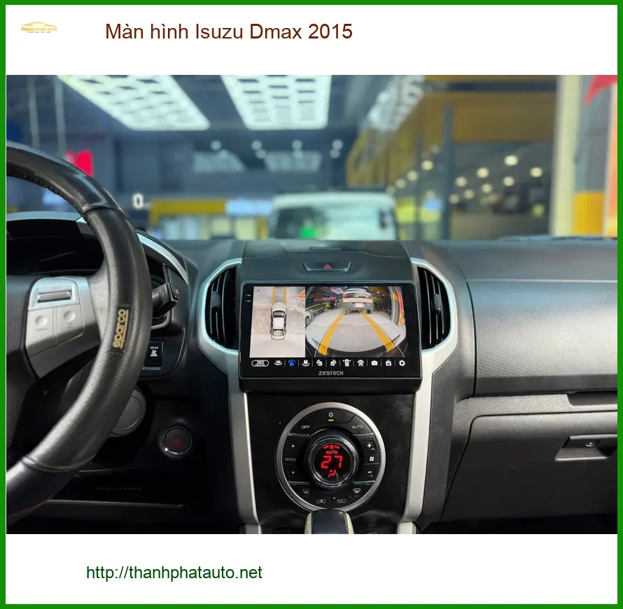 Anh Phong nâng cấp màn hình Isuzu Dmax 2015 tại Quận 9 vì màn hình cũ bị giật lag ảnh thực tế 5