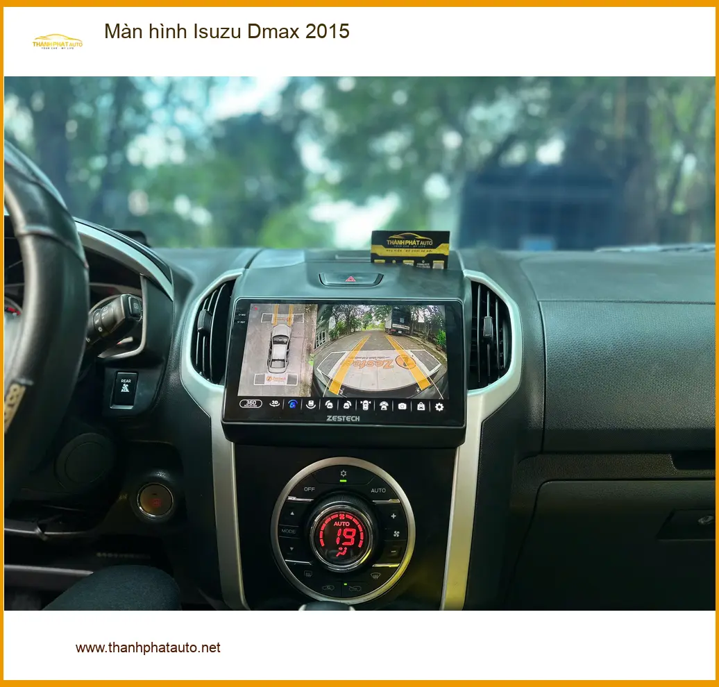 Anh Quang lắp màn hình Isuzu Dmax 2015 Quận 12 vì màn zin đã cũ
