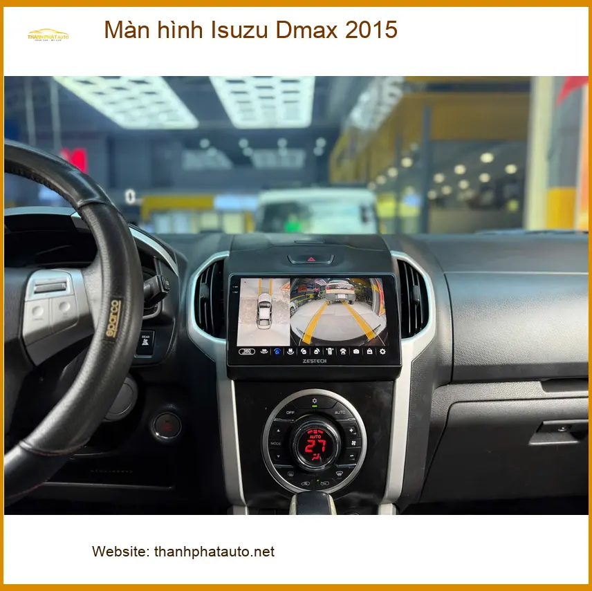 Chú Minh lắp màn hình Isuzu Dmax 2015 để có camera lùi và giải trí tại Thủ Đức ảnh thực tế 3