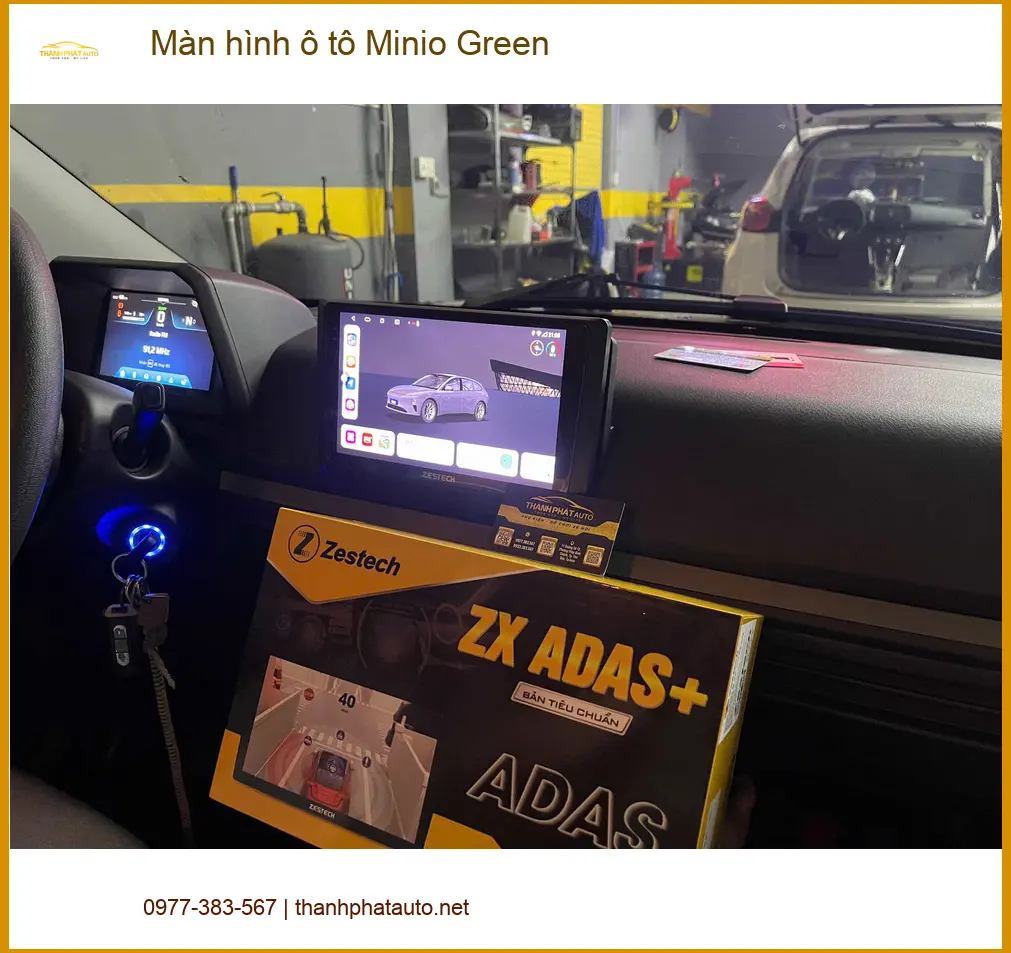 Anh Khải lắp Màn hình ô tô Minio Green cho Suzuki XL7 tại Quận 9 vì màn zin thiếu tiện ích ảnh thực tế 2