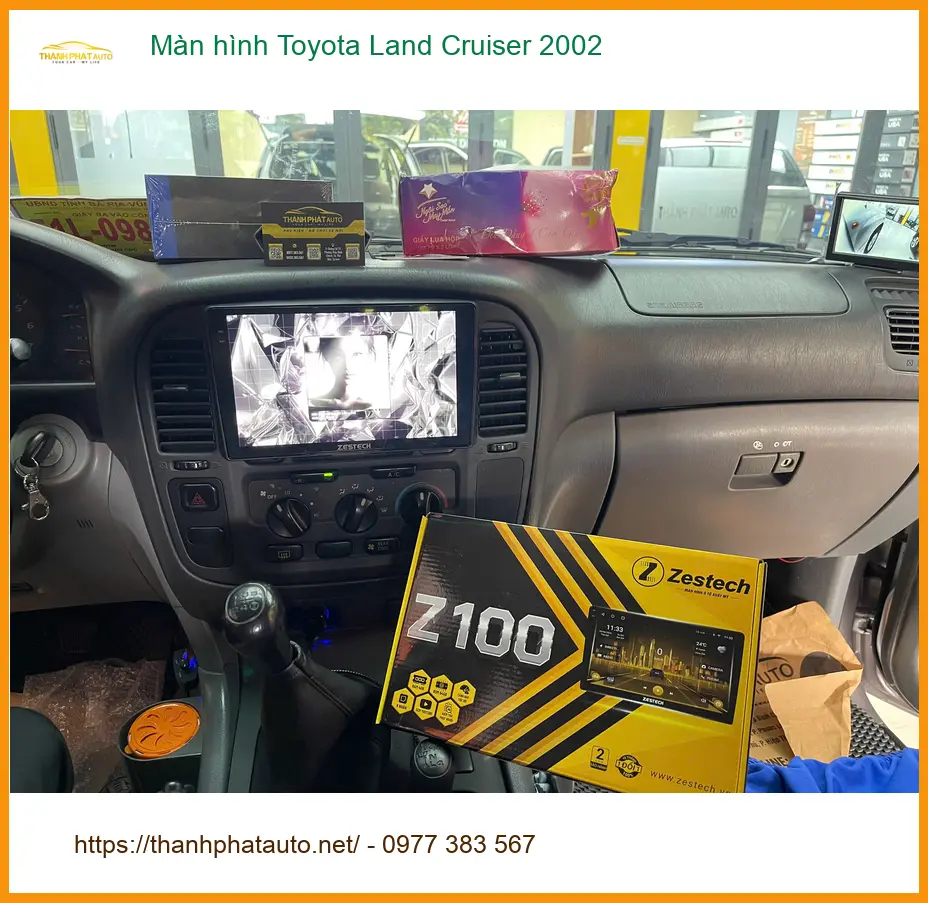 Anh Tấn lắp màn hình Android cho Toyota Land Cruiser 2002 tại Quận 9 ảnh thực tế 2