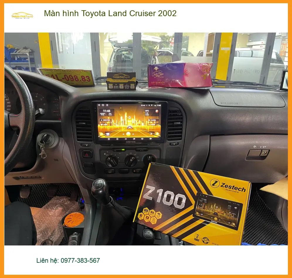 Anh Tấn lắp màn hình Android cho Toyota Land Cruiser 2002 tại Quận 9 ảnh thực tế 3