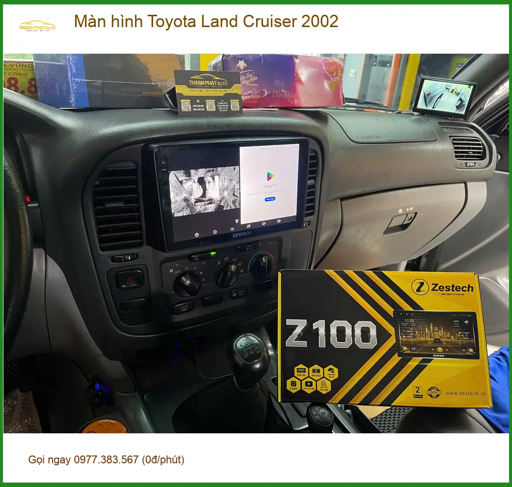 Anh Tấn lắp màn hình Android cho Toyota Land Cruiser 2002 tại Quận 9 ảnh thực tế 4