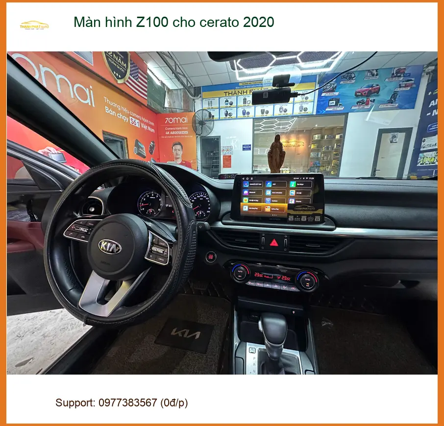 Anh Cường lắp Màn hình Z100 cho Cerato 2020 Quận 12 vì màn hình cũ bị đơ ảnh thực tế 4
