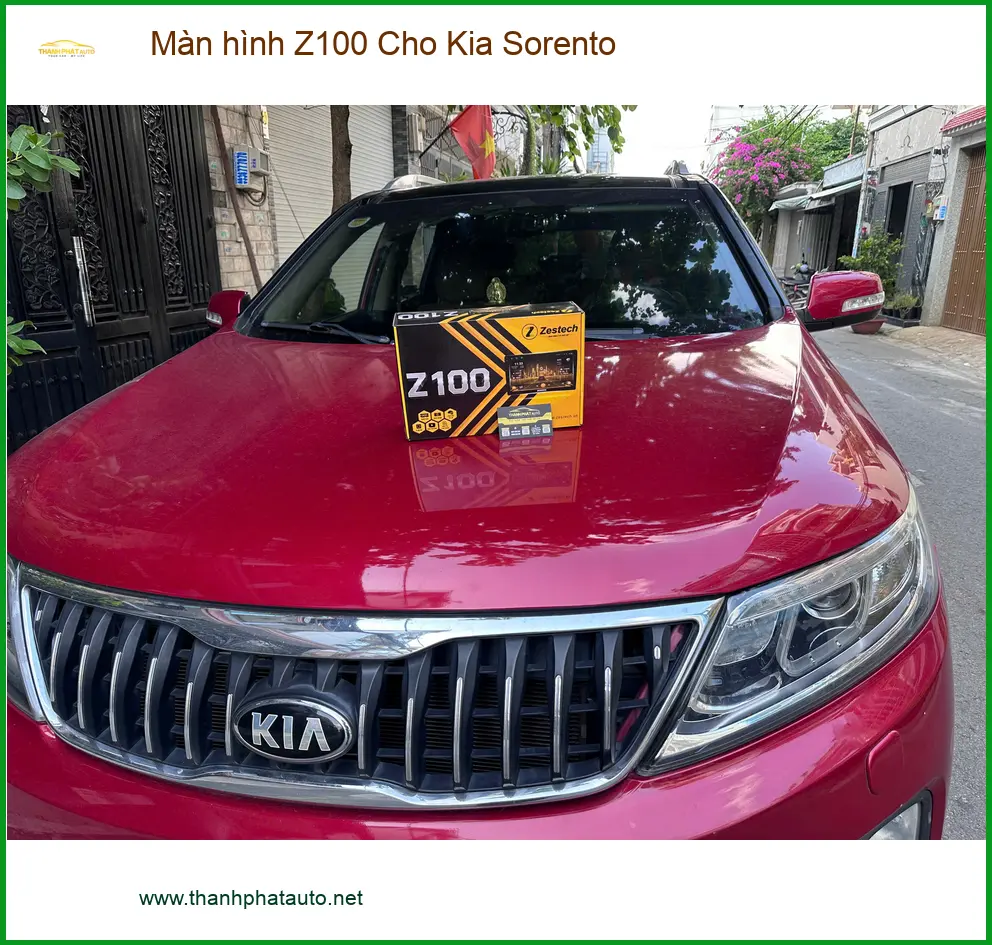 Chị Mai lắp màn hình Z100 cho Kia Sorento tại Quận 12 muốn trải nghiệm mới. ảnh thực tế 5