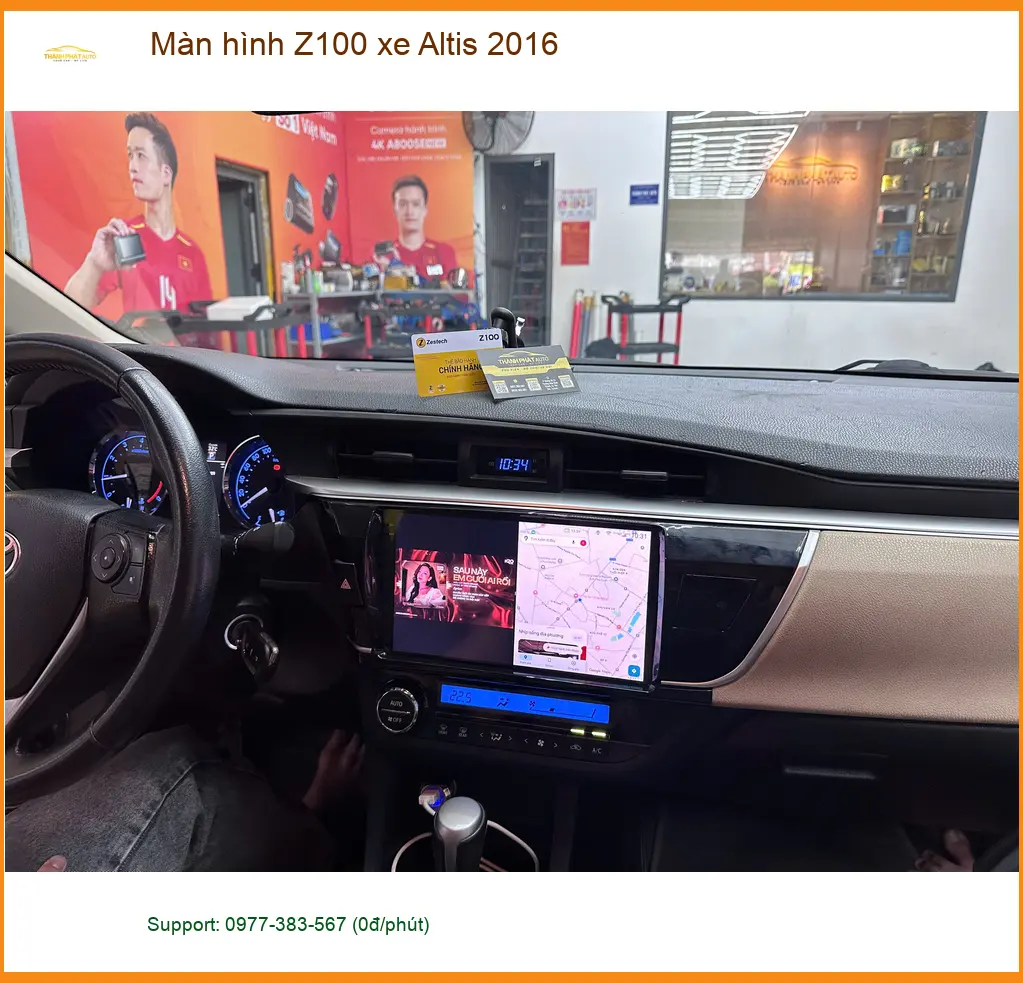 Anh Tùng nâng cấp màn hình Z100 cho Toyota Altis 2016 tại Quận 12 ảnh thực tế 4
