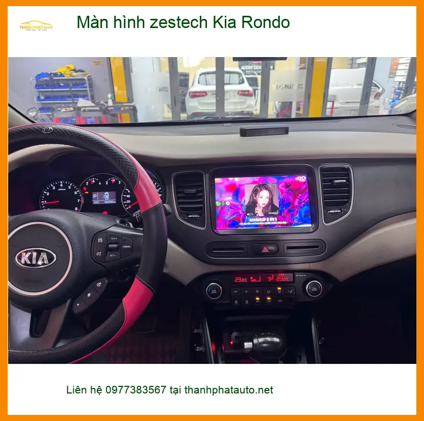 Anh Kiên nâng cấp màn hình Zestech Kia Rondo tại Quận 9 tiện ích hơn ảnh thực tế 2