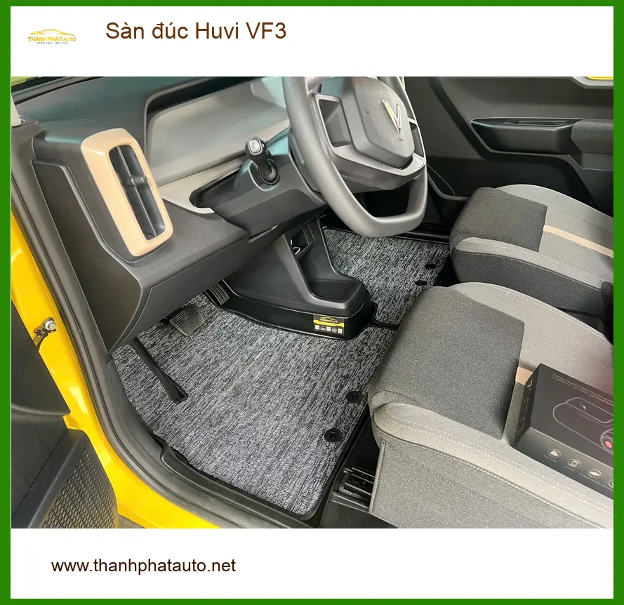 Anh Lâm lắp sàn đúc Huvi VF3 tại Quận Thủ Đức sau khi xe mới cần nội thất sạch sẽ ảnh thực tế 2