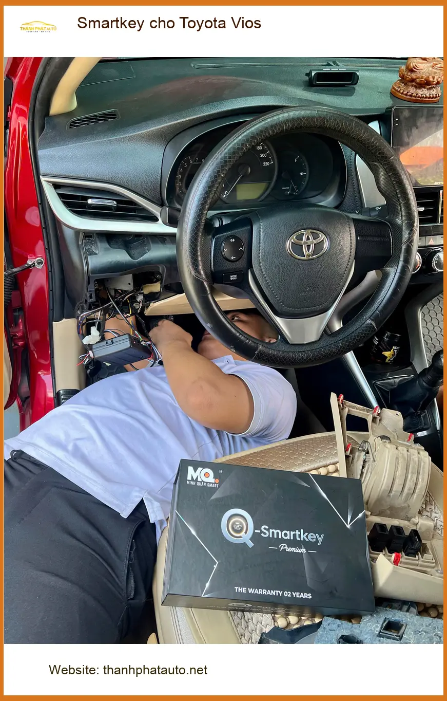 Anh Phong lắp Smartkey cho Toyota Vios tại Thủ Đức để tiện lợi hơn khi sử dụng ảnh thực tế 2