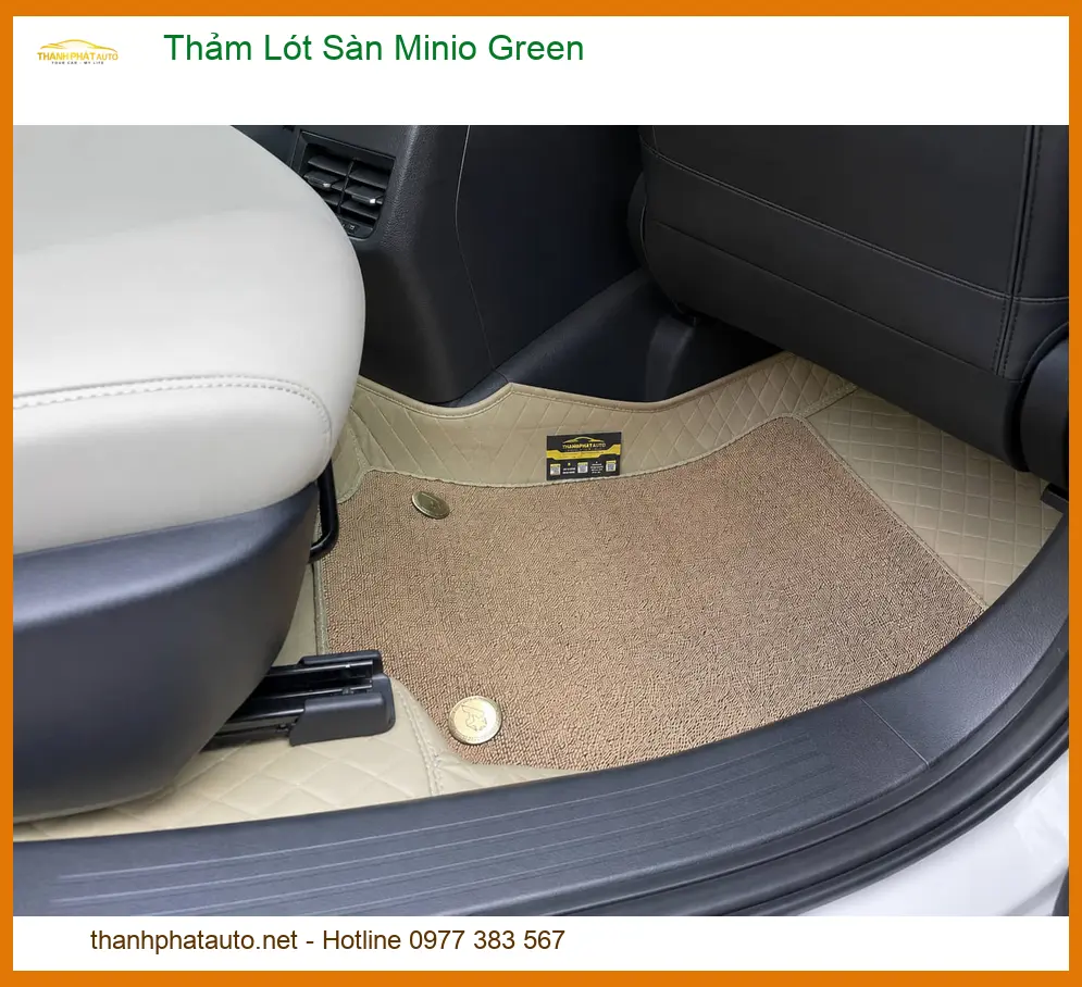 Thảm Lót Sàn Ô Tô Minio Green Cao Cấp - Trung Tâm Lắp Đặt Chính Hãng TPHCM