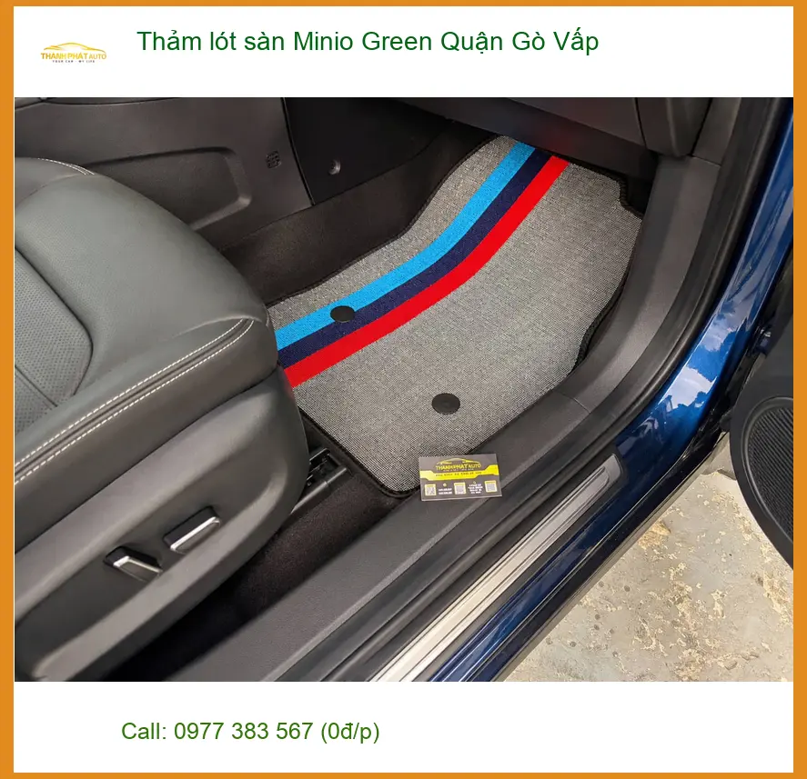 Nơi May Thảm Lót Sàn Ô Tô lót sàn Minio Green Quận Gò Vấp - Giá Tốt TPHCM ảnh thực tế 3