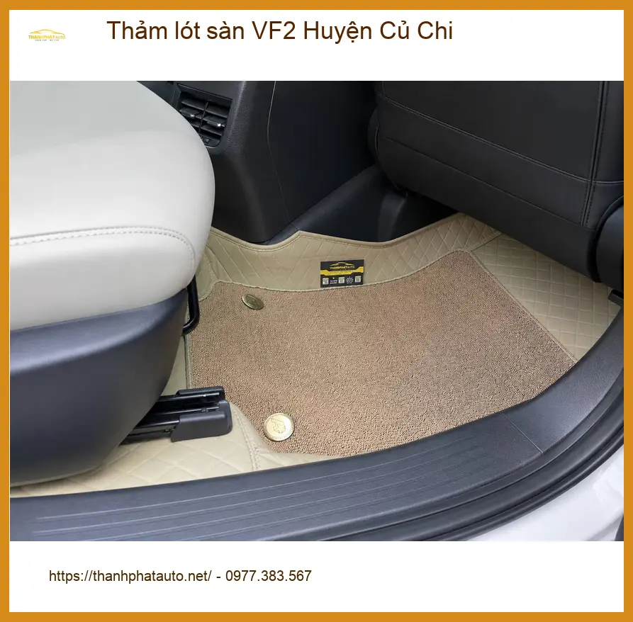 Địa Chỉ Lắp Thảm Lót Sàn Ô Tô lót sàn VF2 Huyện Củ Chi - Giá Tốt TPHCM ảnh thực tế 2