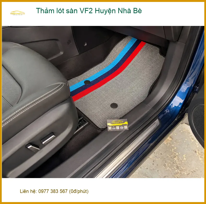 Địa Chỉ Lắp Thảm Lót Sàn Ô Tô lót sàn VF2 Huyện Nhà Bè - Giá Tốt TPHCM ảnh thực tế 3