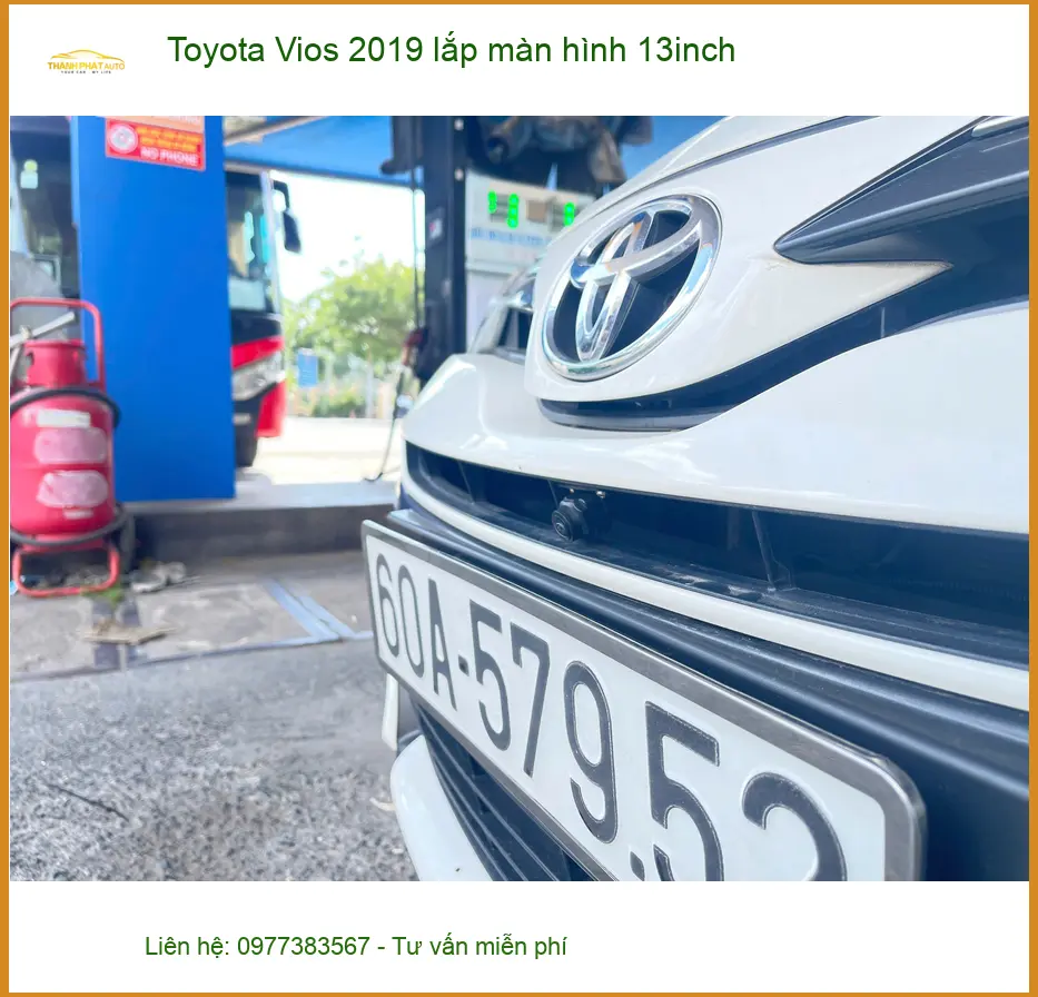 Anh Quang lắp màn hình 13inch Toyota Vios 2019 tại Quận 9 chất lượng ảnh thực tế 2