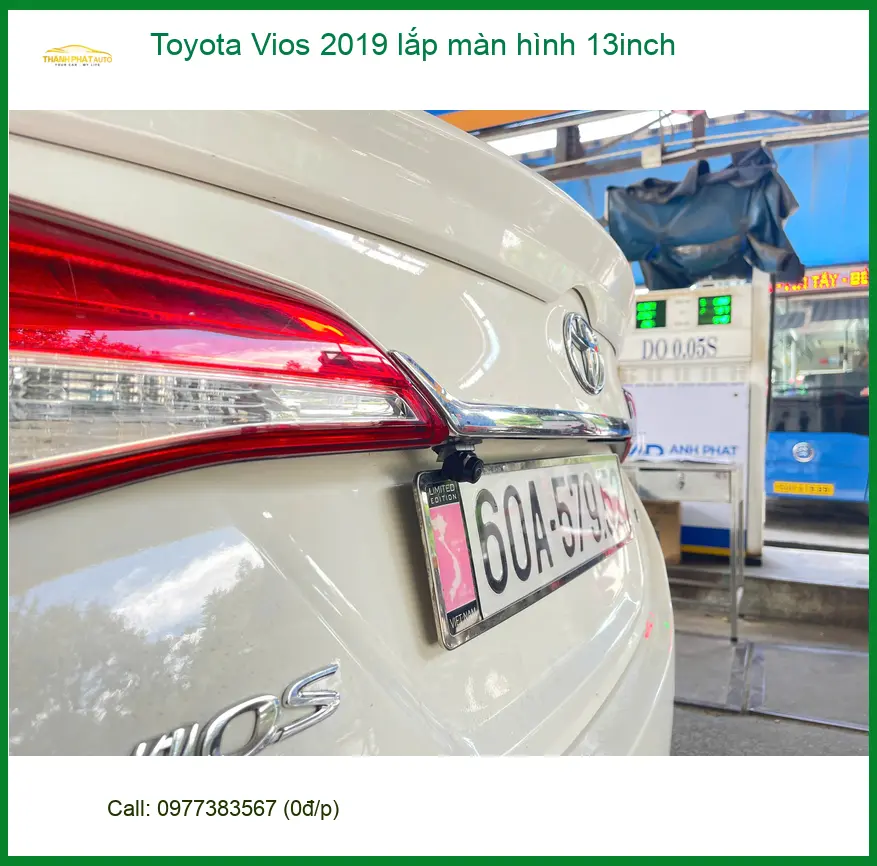 Anh Quang lắp màn hình 13inch Toyota Vios 2019 tại Quận 9 chất lượng ảnh thực tế 4