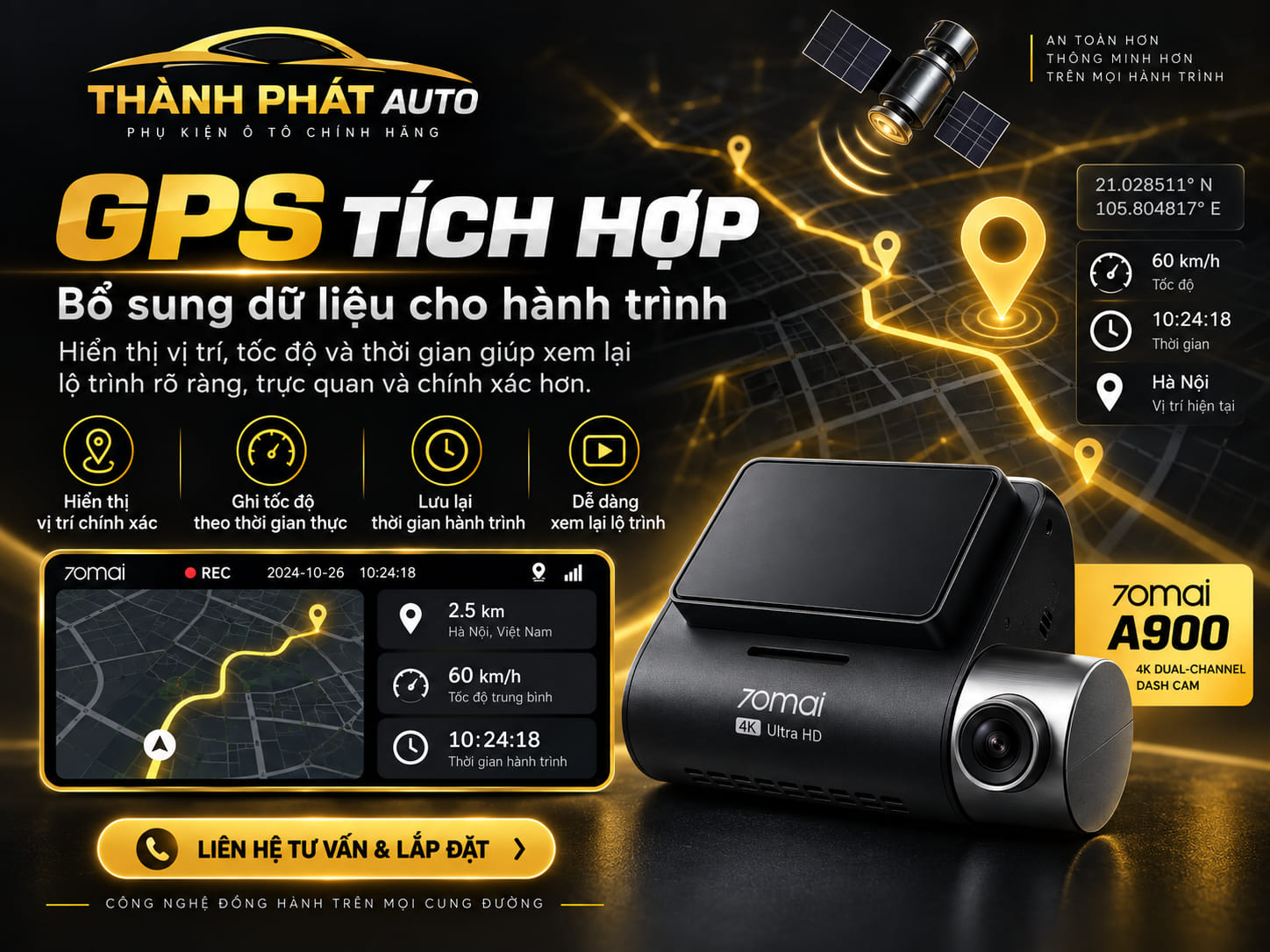 Camera Hành Trình 70mai A900 Ultra
