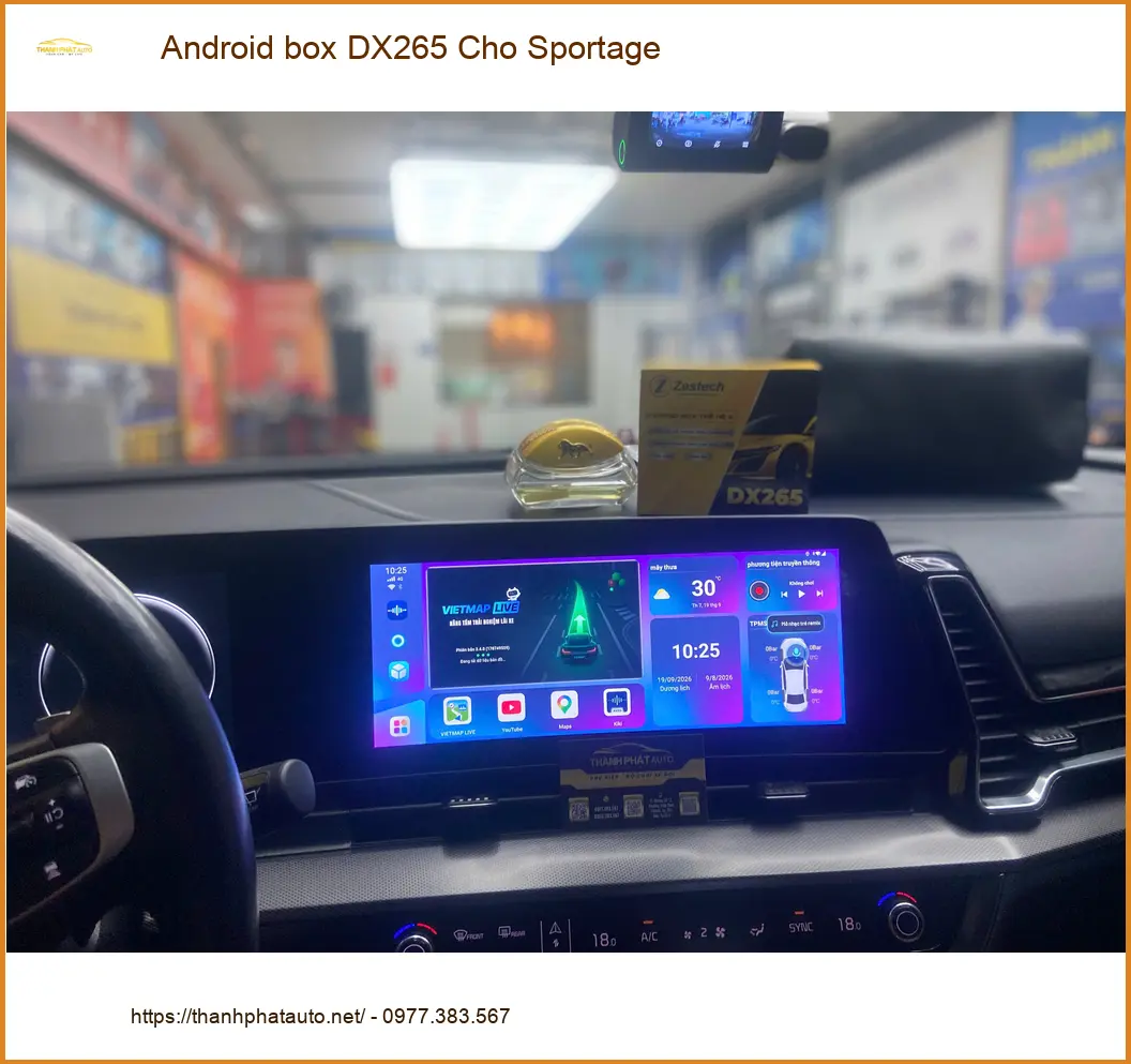 Anh Minh lắp Android box DX265 cho Sportage tại Quận 12 để nâng tầm giải trí ảnh thực tế 2