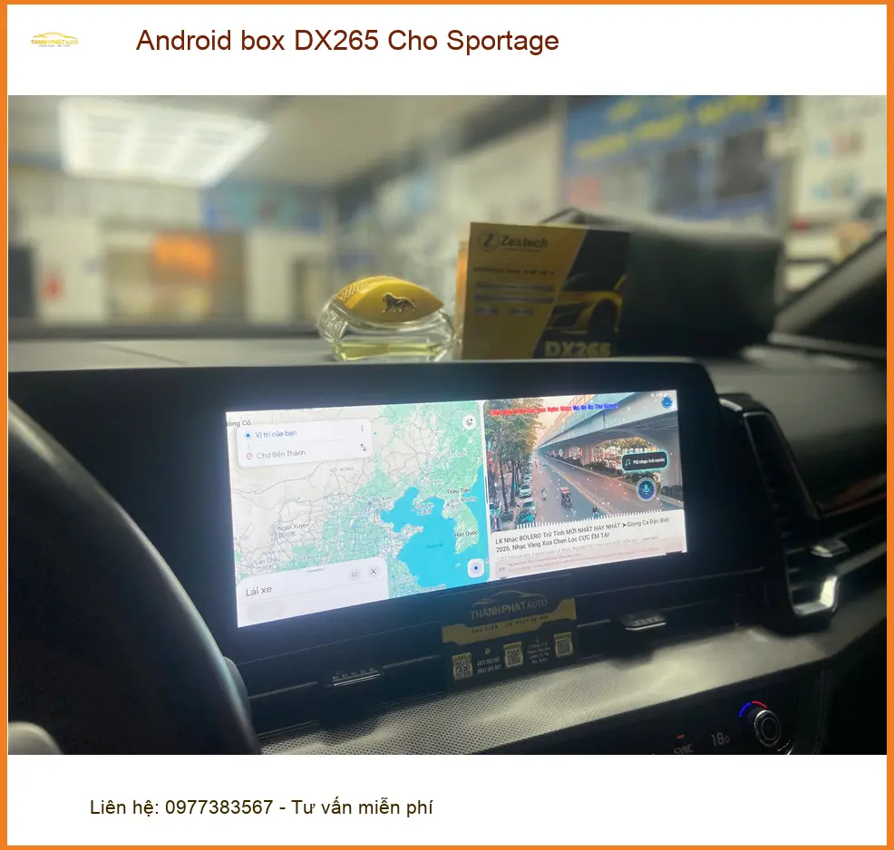 Anh Minh lắp Android box DX265 cho Sportage tại Quận 12 để nâng tầm giải trí ảnh thực tế 3