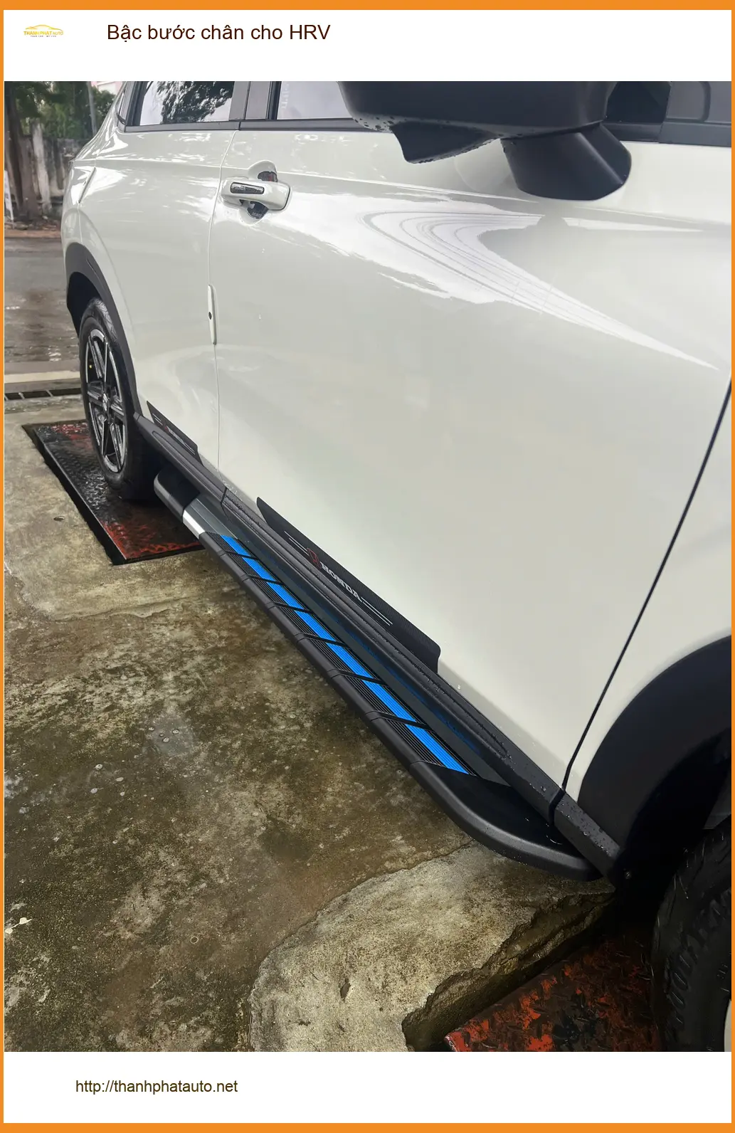 Anh Khải lắp bậc bước chân cho Honda HRV Quận 9 để vợ con dễ dàng lên xuống ảnh thực tế 2