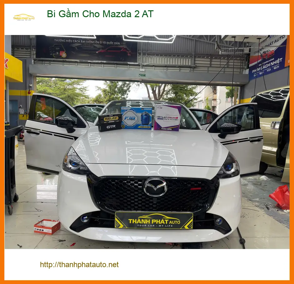 Chú Long độ Bi Gầm cho Mazda 2 AT tại Quận 9 vì đèn zin quá tối ảnh thực tế 3