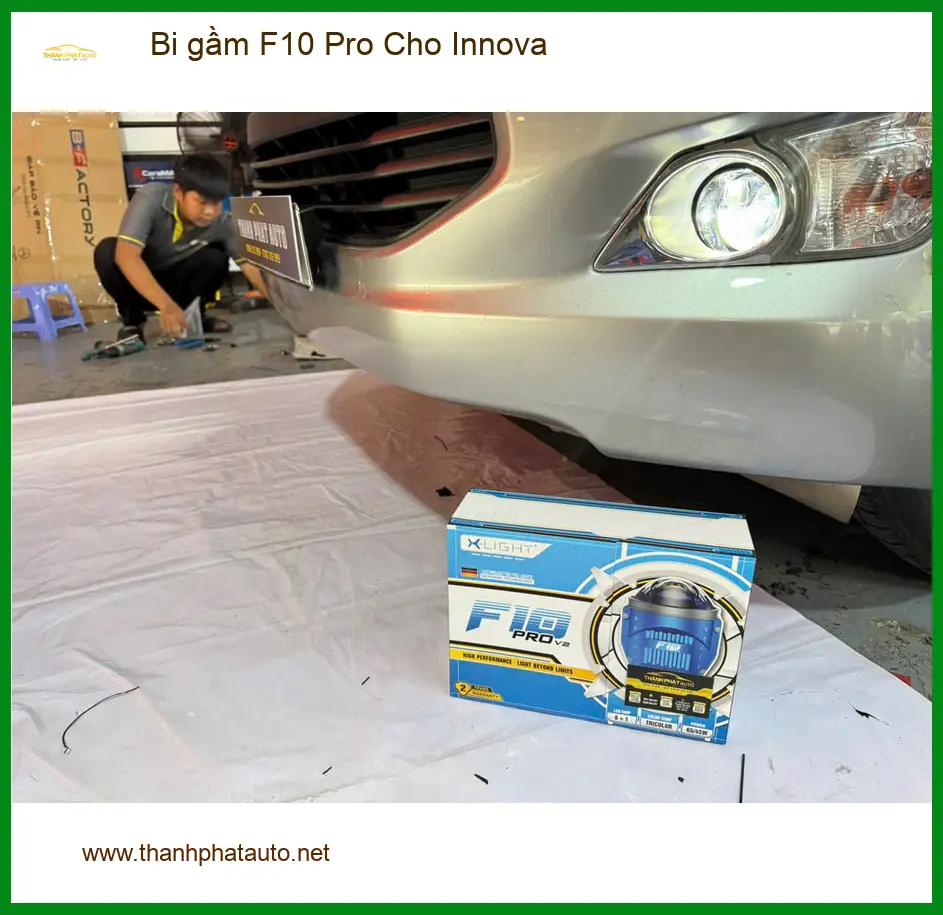 Anh Cường độ bi gầm F10 Pro cho Innova ở Thủ Đức vì đèn zin yếu