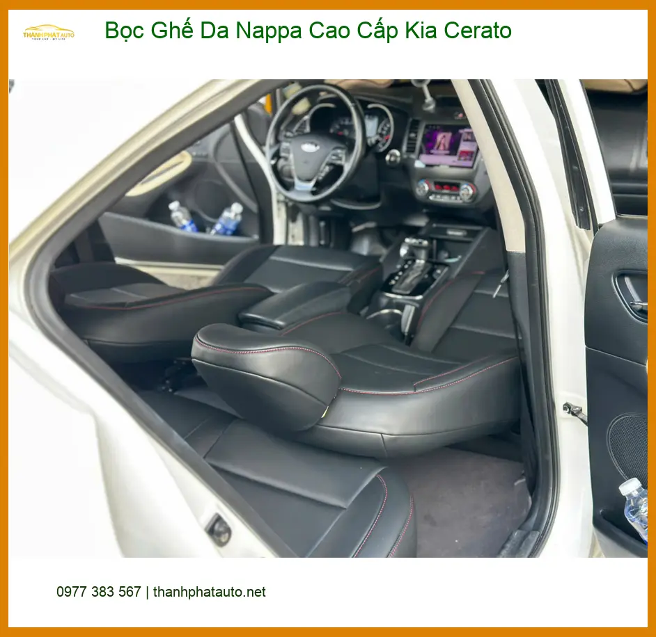 Anh Phước bọc ghế da Nappa cao cấp Kia Cerato Quận 12 nâng tầm nội thất