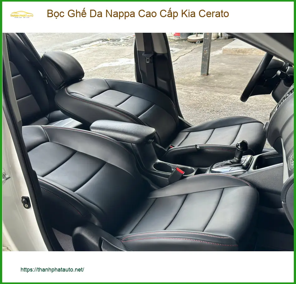 Anh Phước bọc ghế da Nappa cao cấp Kia Cerato Quận 12 nâng tầm nội thất ảnh thực tế 4